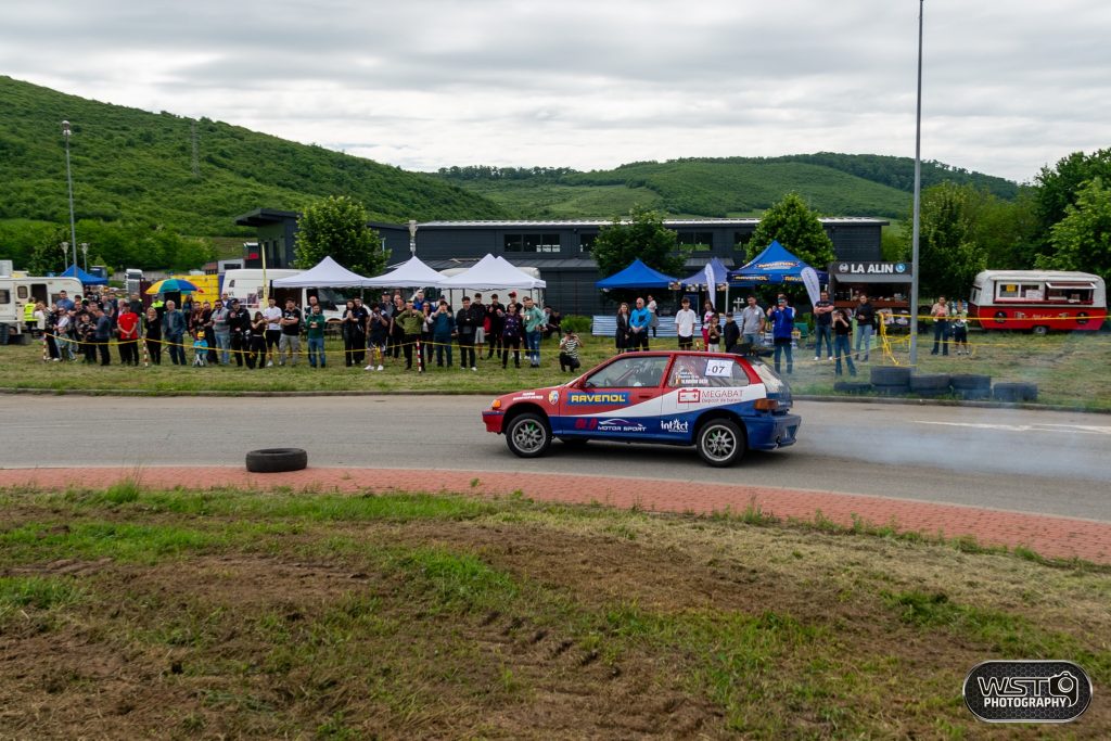 Juniorul ACR Vladimir Orza în timpul unei manșe la Etapa 2 Rally Sprint Bistrița 2025