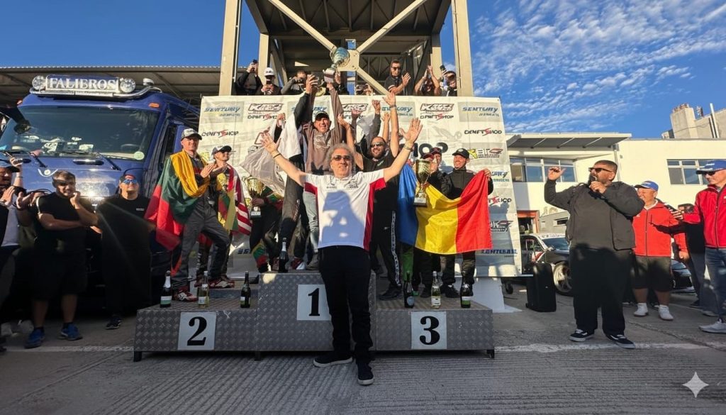 Echipa de drift ACR România pe podium, locul 3 la Drift Kings Nations Cup Serres 2025