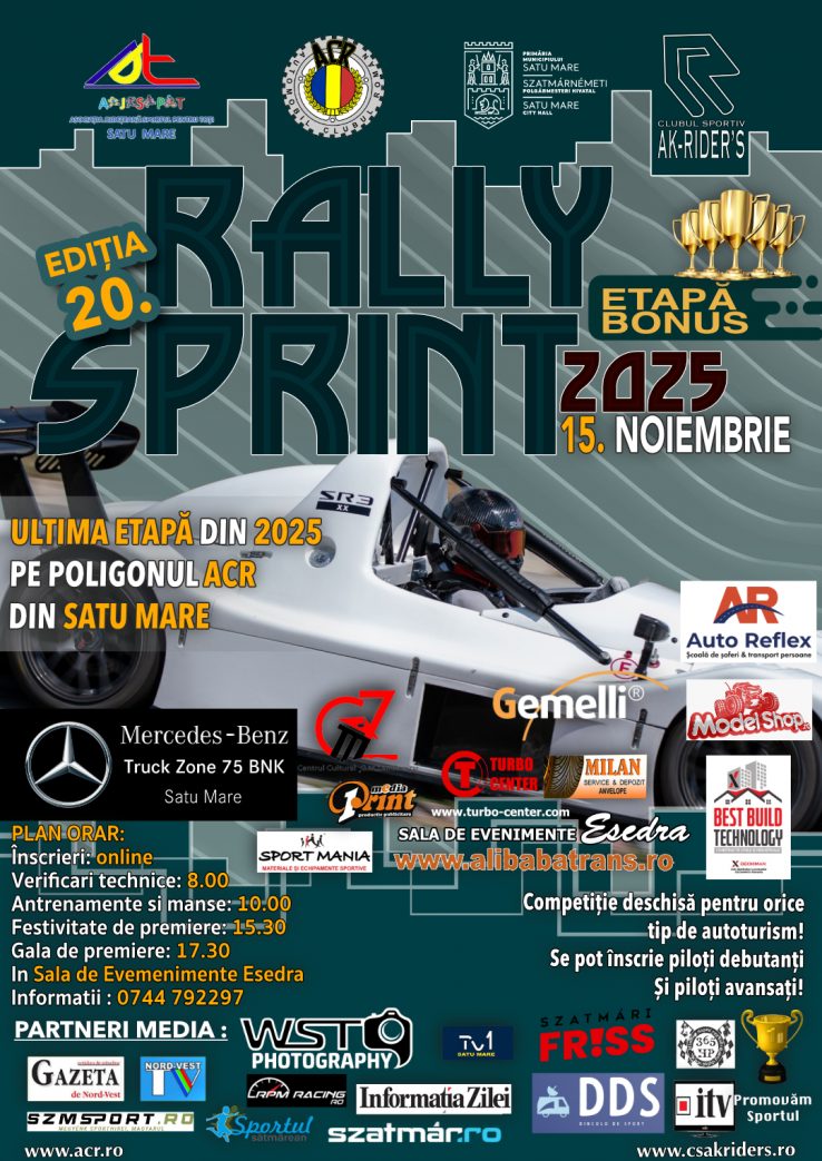 Rally Sprint 2025 – ultima etapă ACR Satu Mare